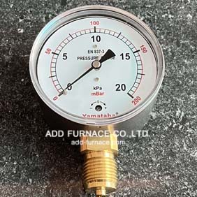 Yamataha Pressure Gauge 0-20kPa(0-200mBar) 1/2